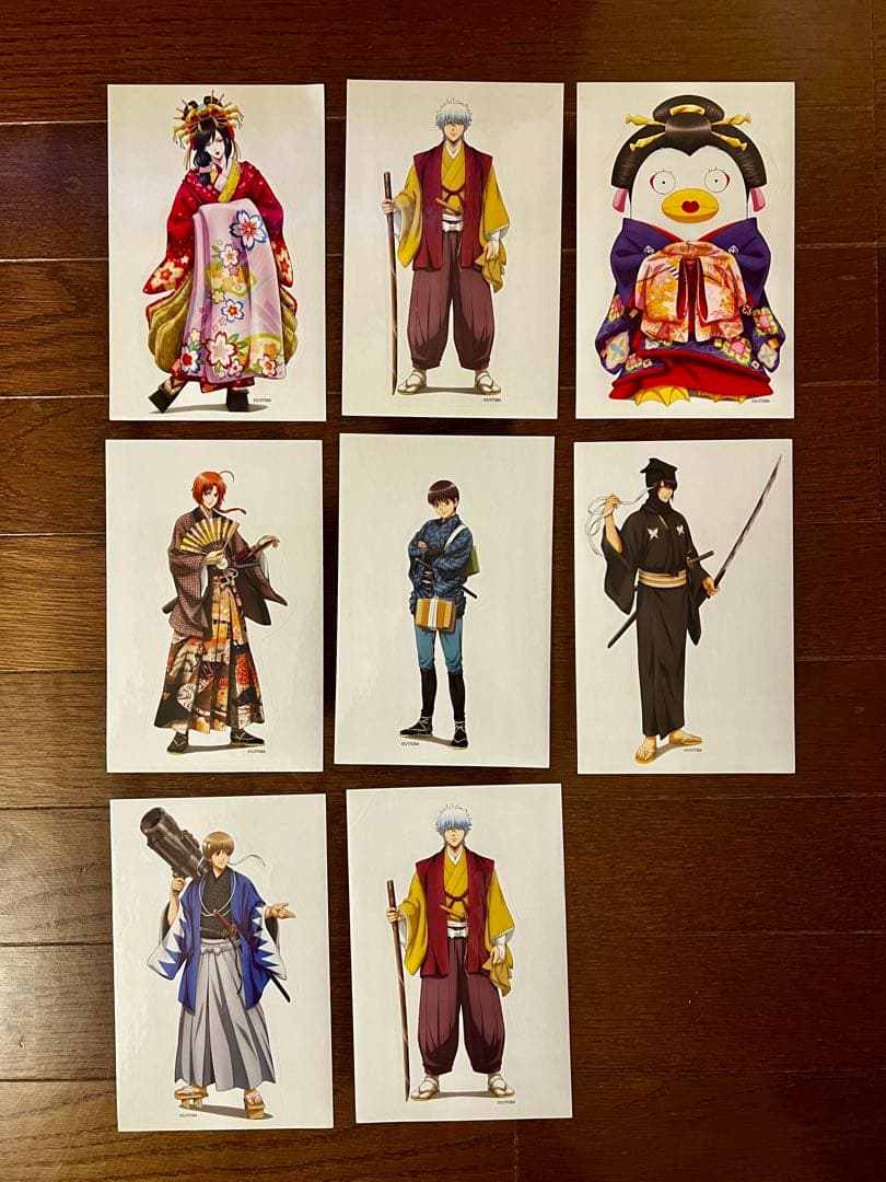 銀魂 まとめ売り クリアプレート クリアカード 未使用 坂田銀時 桂小太郎