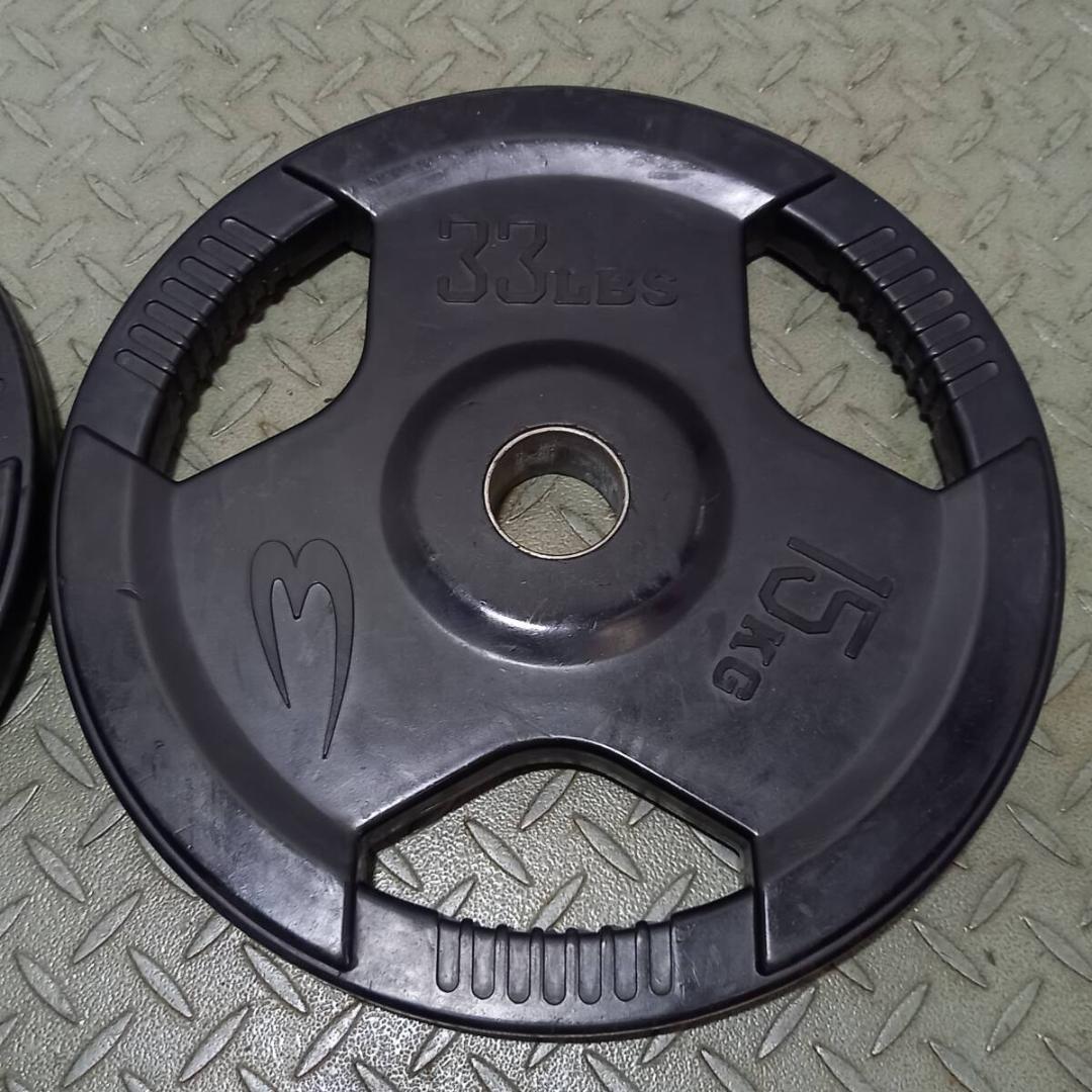 ボディメーカー 30kgセット(15kg×2枚) ラバープレート