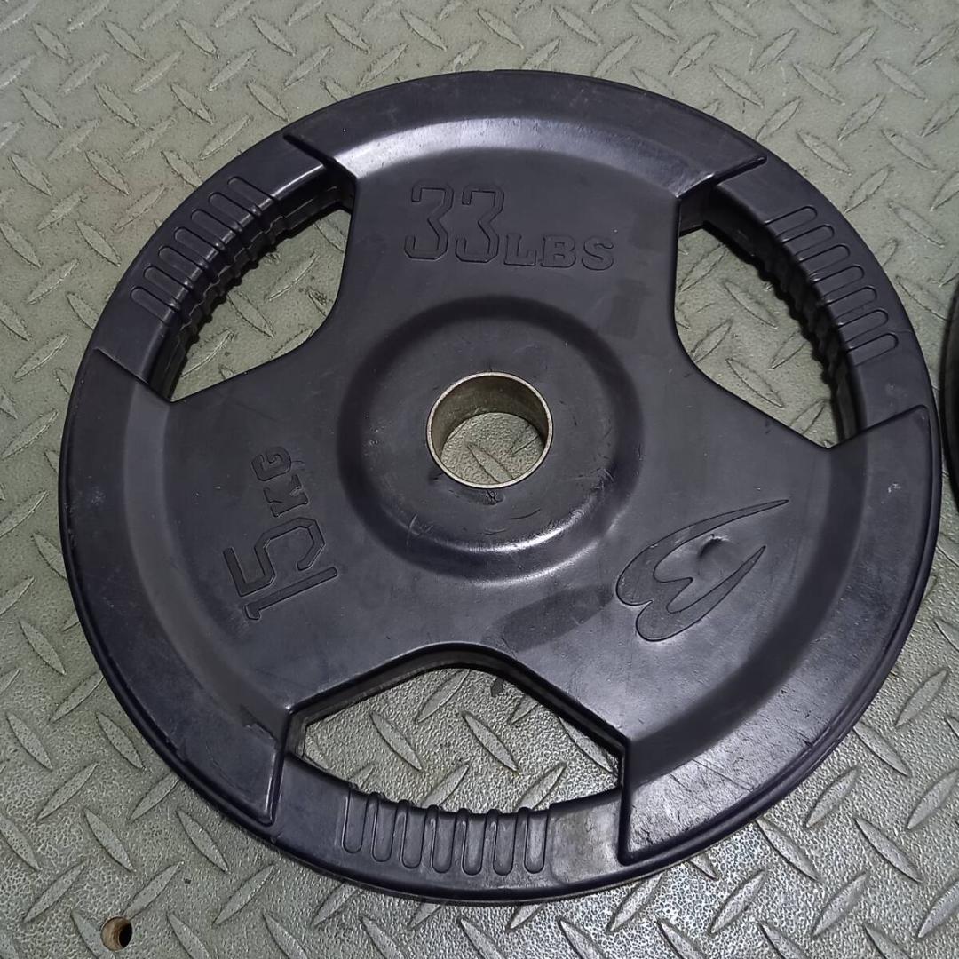 ボディメーカー 30kgセット(15kg×2枚) ラバープレート