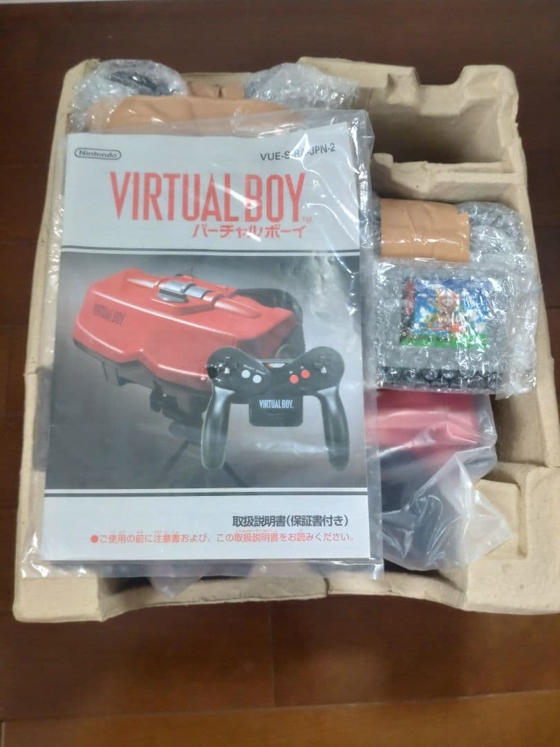 動作確認済 バーチャルボーイ ソフト付き 箱、説明あり ACアダプタ付き