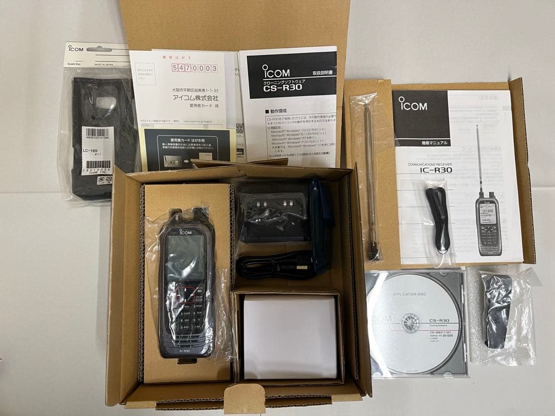 ICOM IC-R30 受信機 本体と付属品