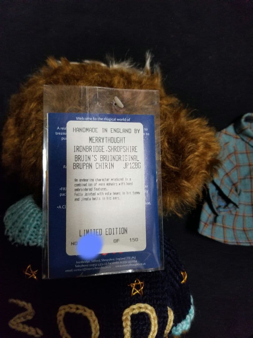 ブルーインズブルーイン限定 パンキンヘッド ブルパン チリン テディベア