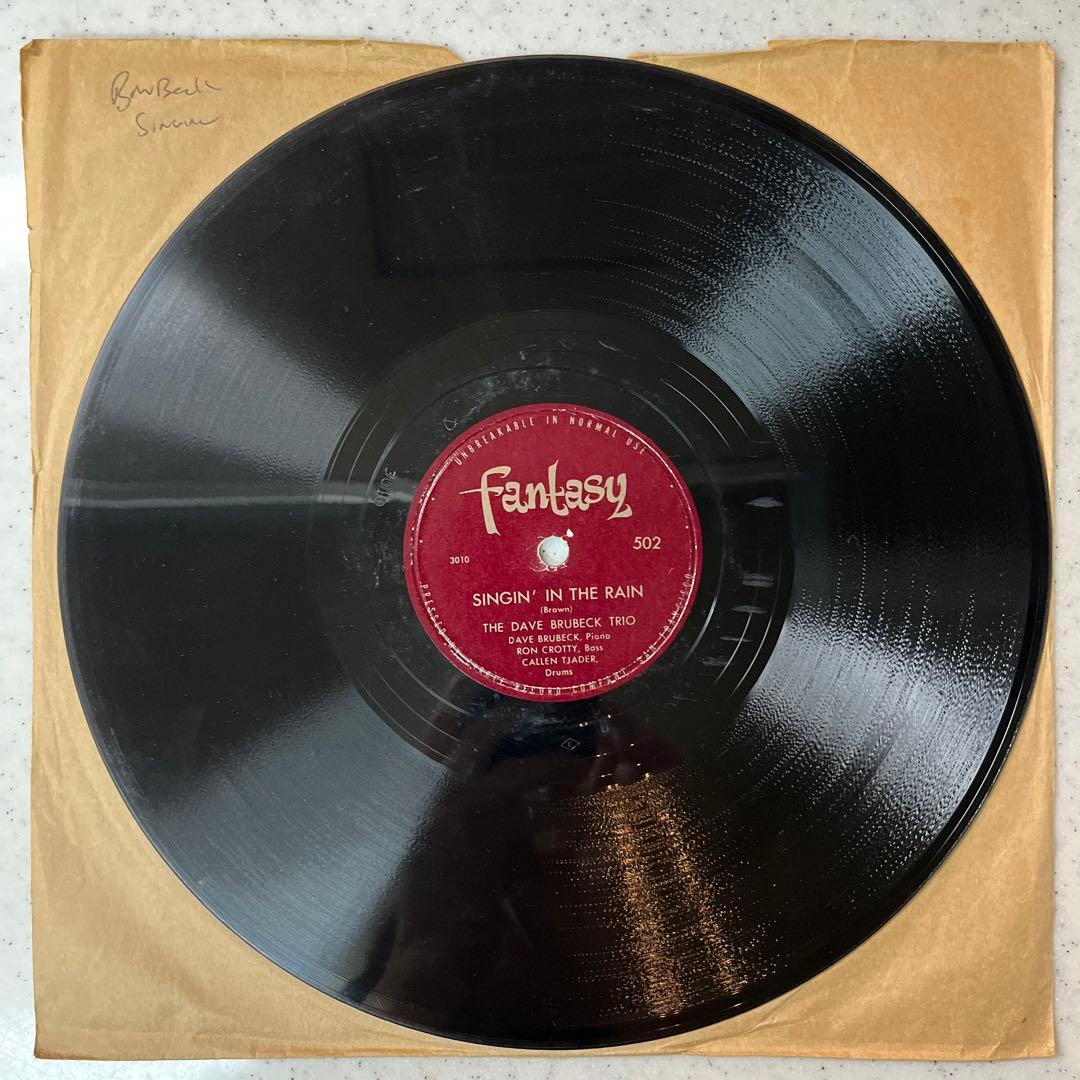 名曲レア盤‼︎ ［雨に唄えば］DAVE BRUBECK 蓄音機 SPレコード