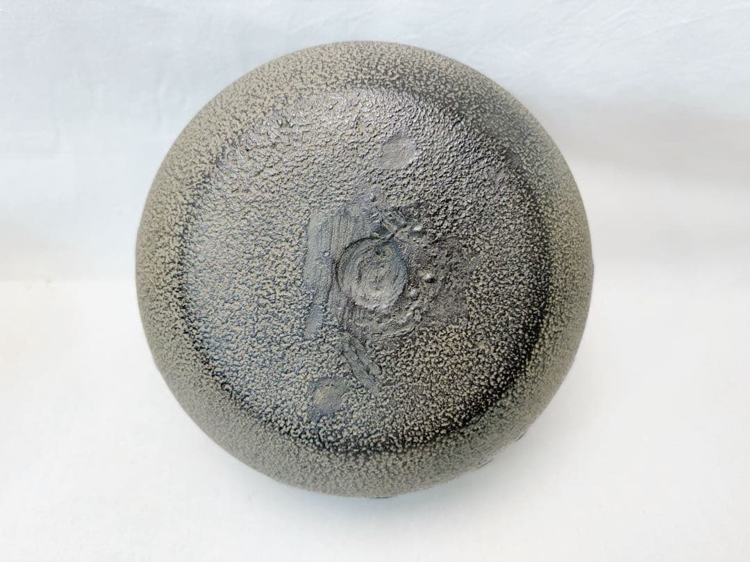 未使用 茶道具 風炉師 金谷浄雲 唐銅面取風炉 釜師菊地政光 刷毛目 尻張釜等