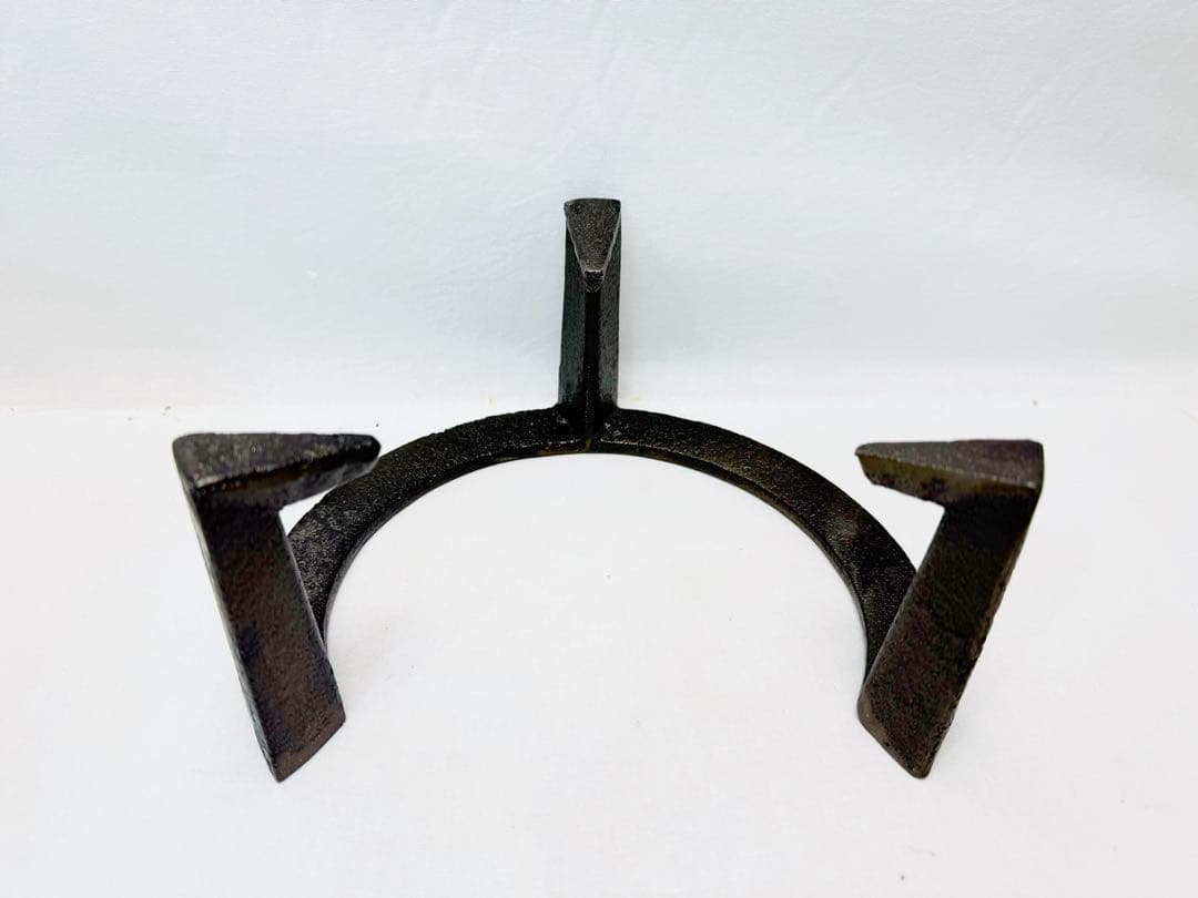 未使用 茶道具 風炉師 金谷浄雲 唐銅面取風炉 釜師菊地政光 刷毛目 尻張釜等