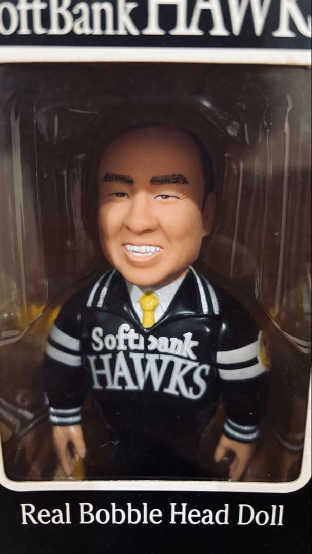 SoftBankHAWKS リアルボブルヘッド　王貞治マネージャー孫正義オーナー