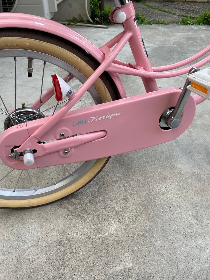 アサヒサイクル　子供用自転車 ピンク バスケット・補助輪付き18インチ　点検済み