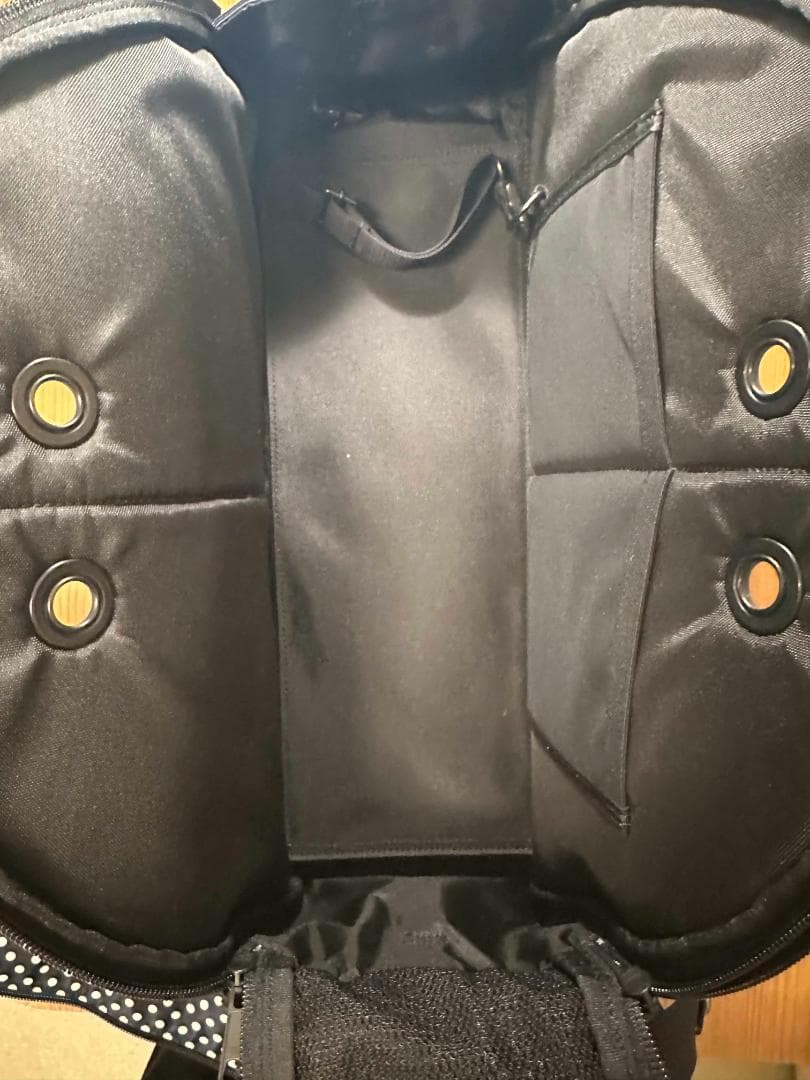 PORTER 犬猫用ドット柄 キャリーバッグ ネイビー