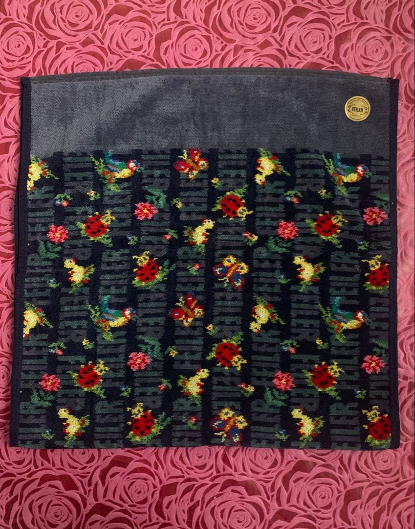 ★フェイラー★スポーツタオル★ネイビー★ロゴ★50cm×100cm★旗艦店限定