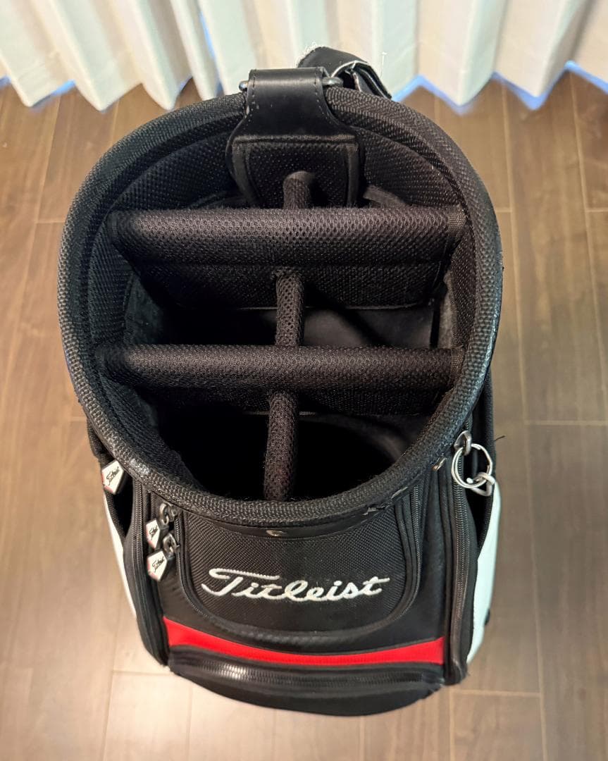 Titleist キャディバッグ 黒赤白