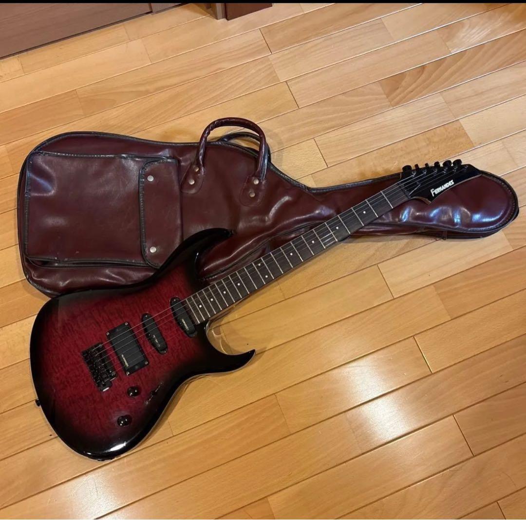 FERNANDES FGZ400 ブラックパーツ仕様 トレモロアーム・ケース付