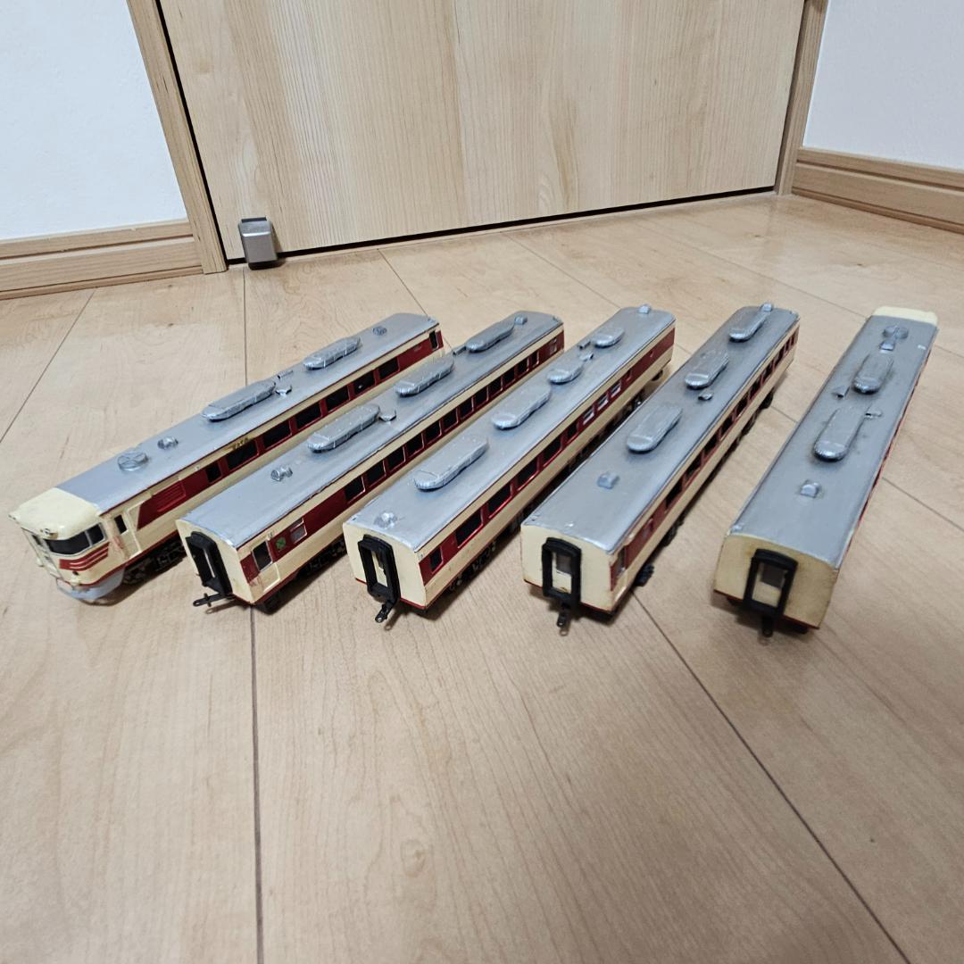 HOゲージ 小高模型 ペーパー製　キハ82系 ５両編成 完成品　ジャンク車両