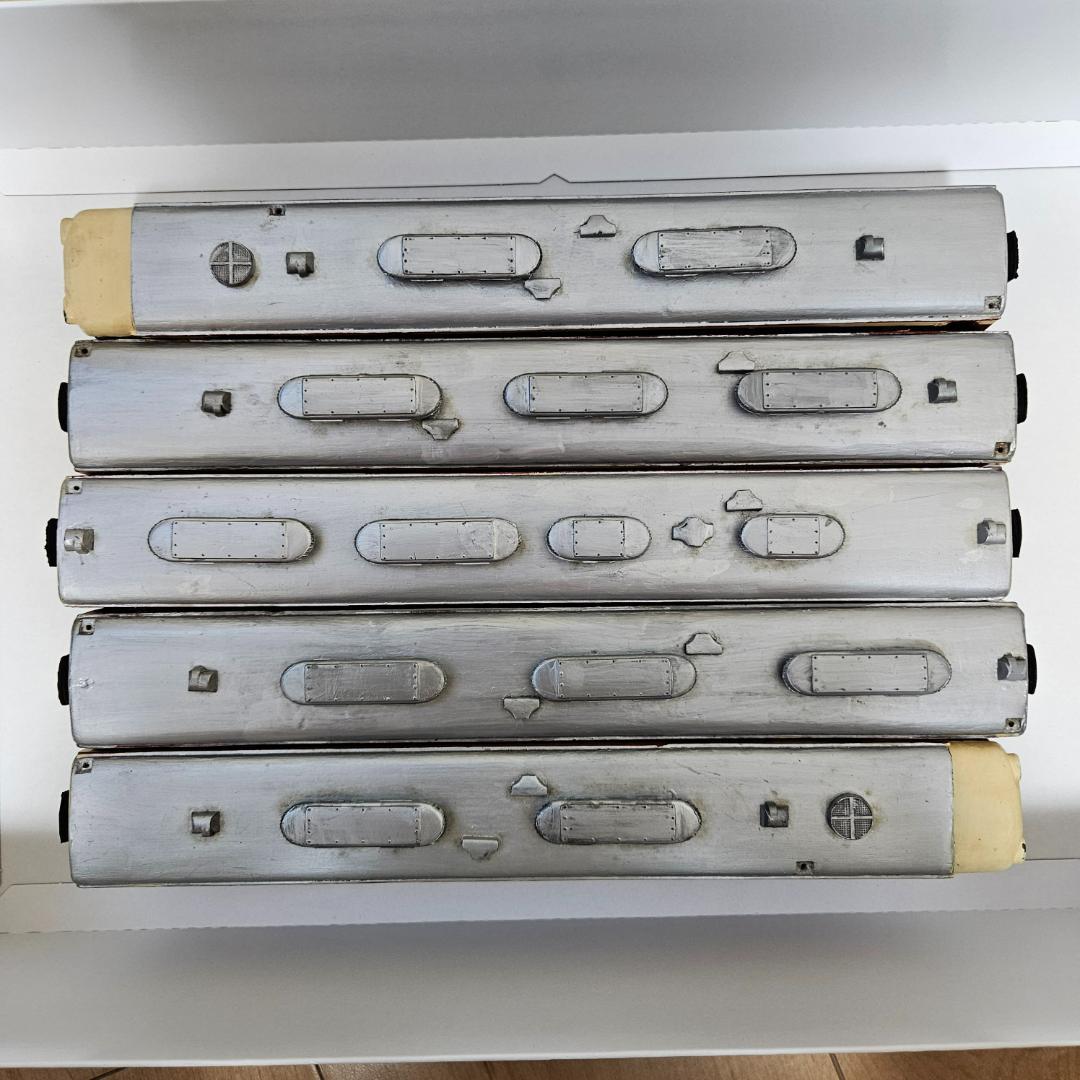 HOゲージ 小高模型 ペーパー製　キハ82系 ５両編成 完成品　ジャンク車両