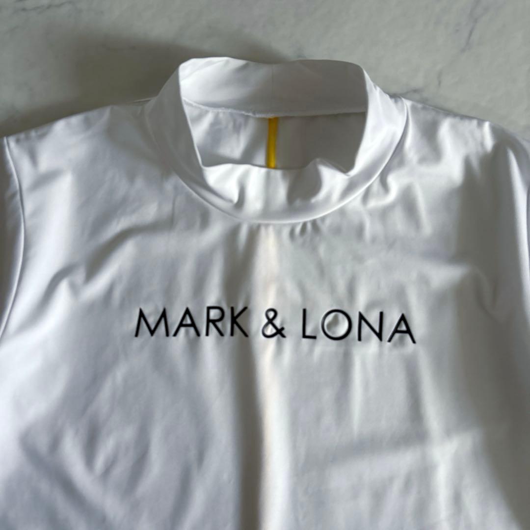 マーク＆ロナ モックネック Tシャツ ゴルフウェア ホワイト 40