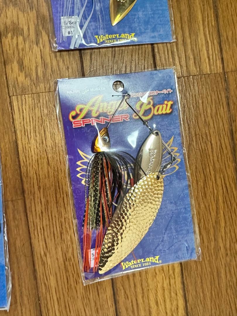 未使用品ヒルデブランド8番ブレード5枚付き、エンジェルスピナーベイト5/8オンス