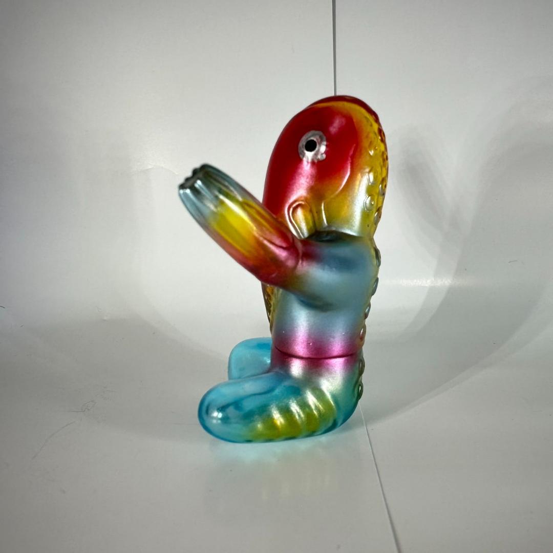 U.S.TOYS BBメトロン星人 あぐらポーズ クリアカラー 墓場の画廊