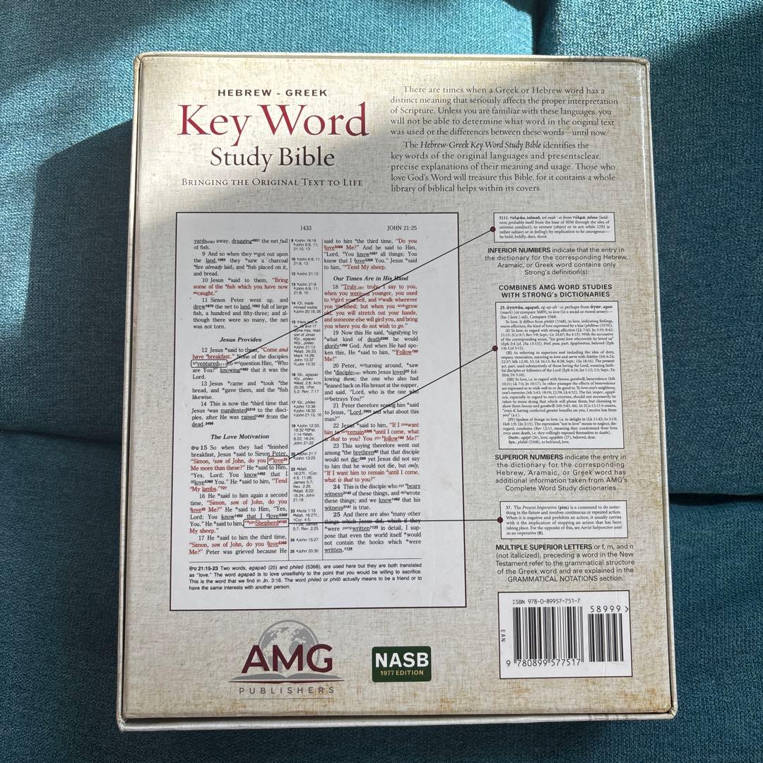 聖書Hebrew-Greek Key Word Study Bible