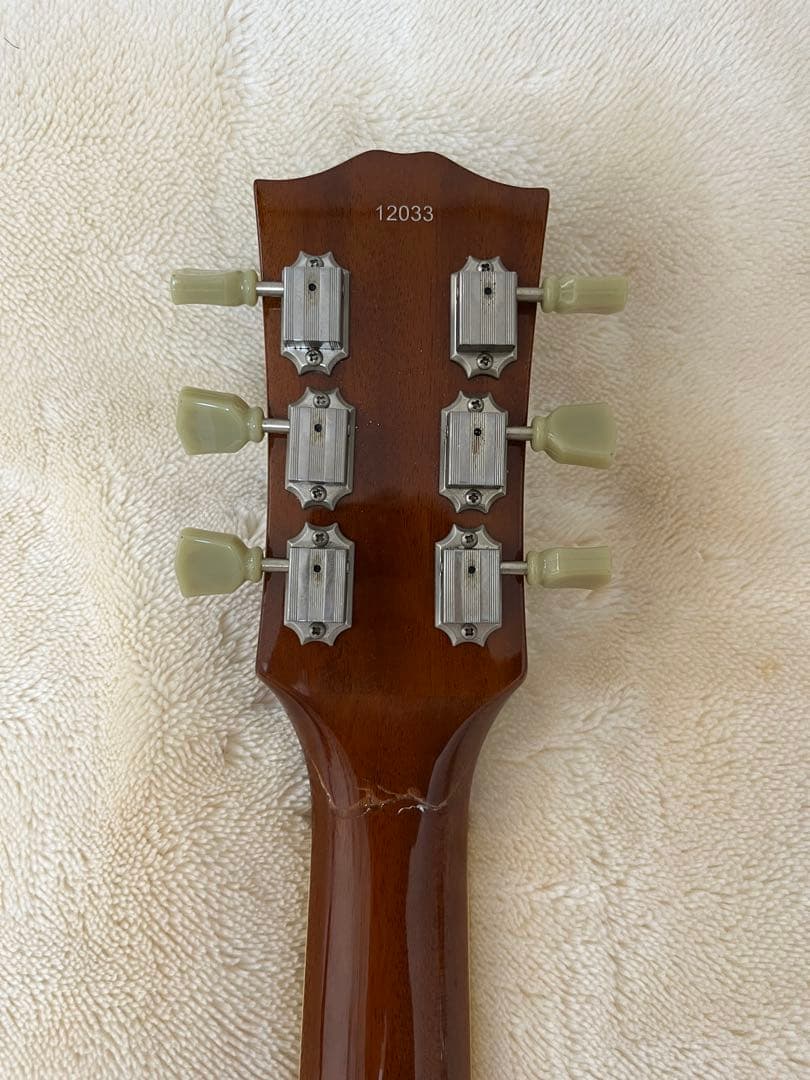 【調整済】Bacchus バッカス　レスポール　ネック修理　エレキギター