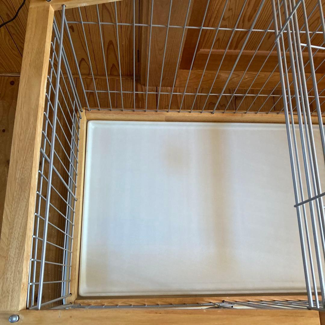 犬用屋根付きサークル ケージ　小型犬　木製　オシャレ　リッチェル95×66cm