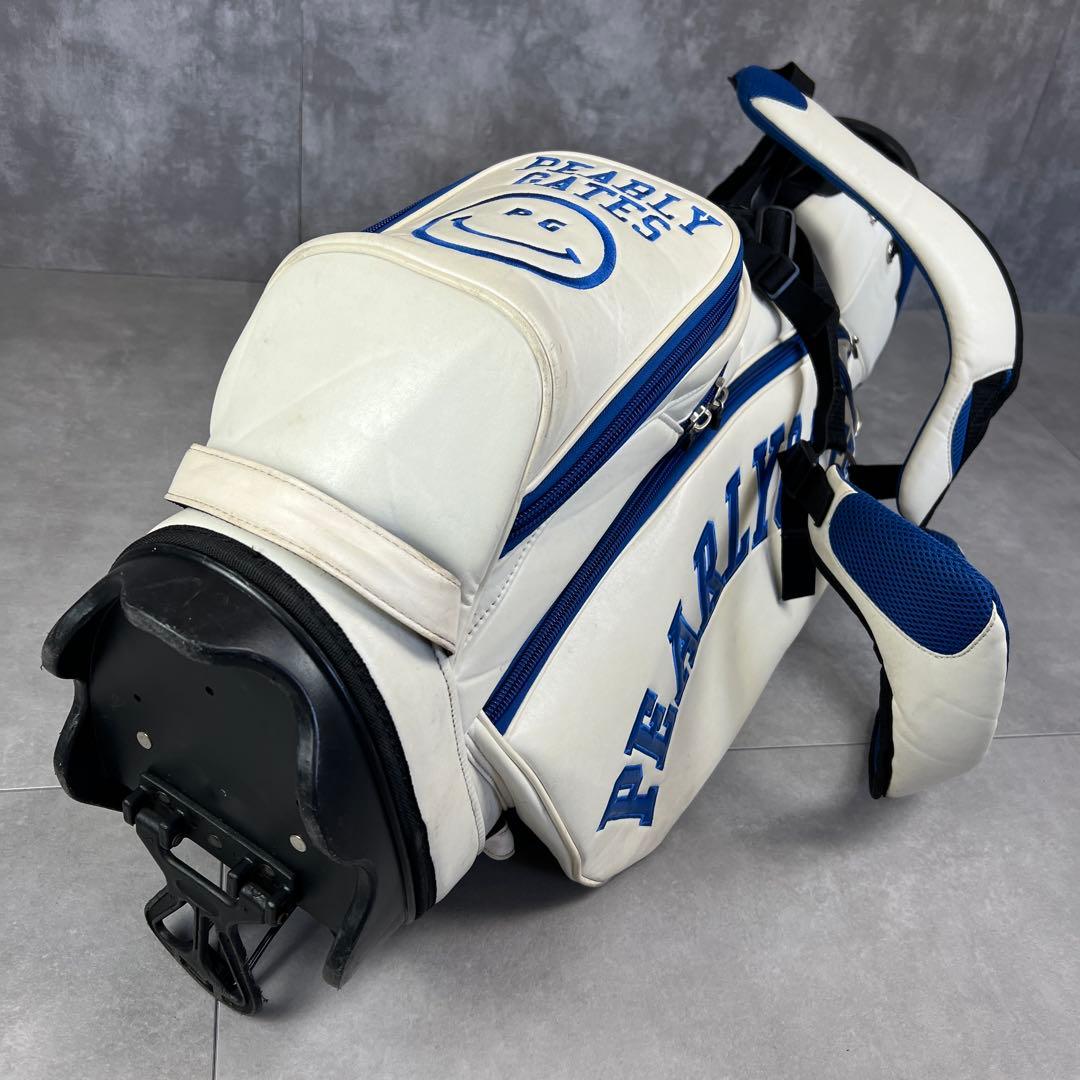 良品　人気モデル　パーリーゲイツ　キャディバッグ　スタンド式　6分割　男女　白青