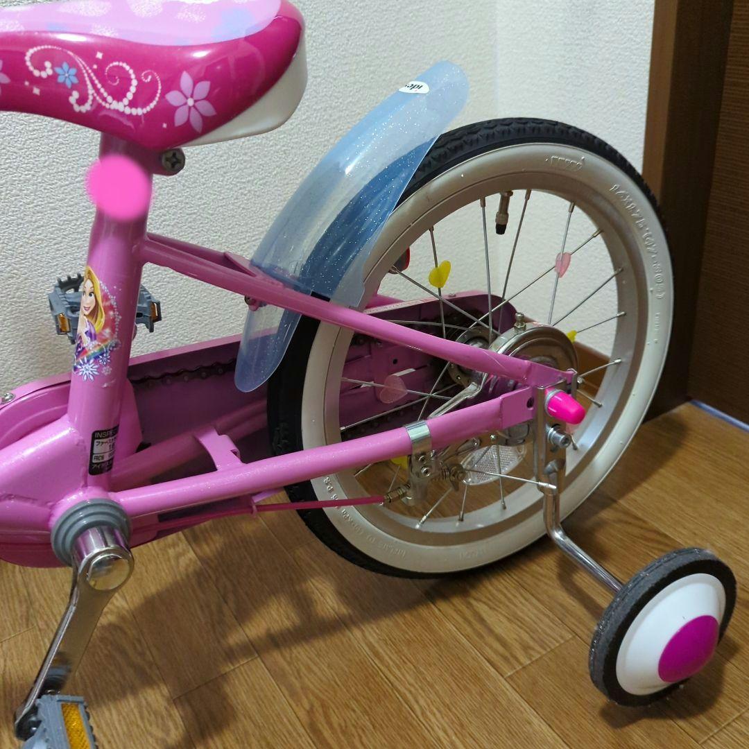 ★muuページ★引き取り限定★　プリンセス16インチ補助輪付自転車