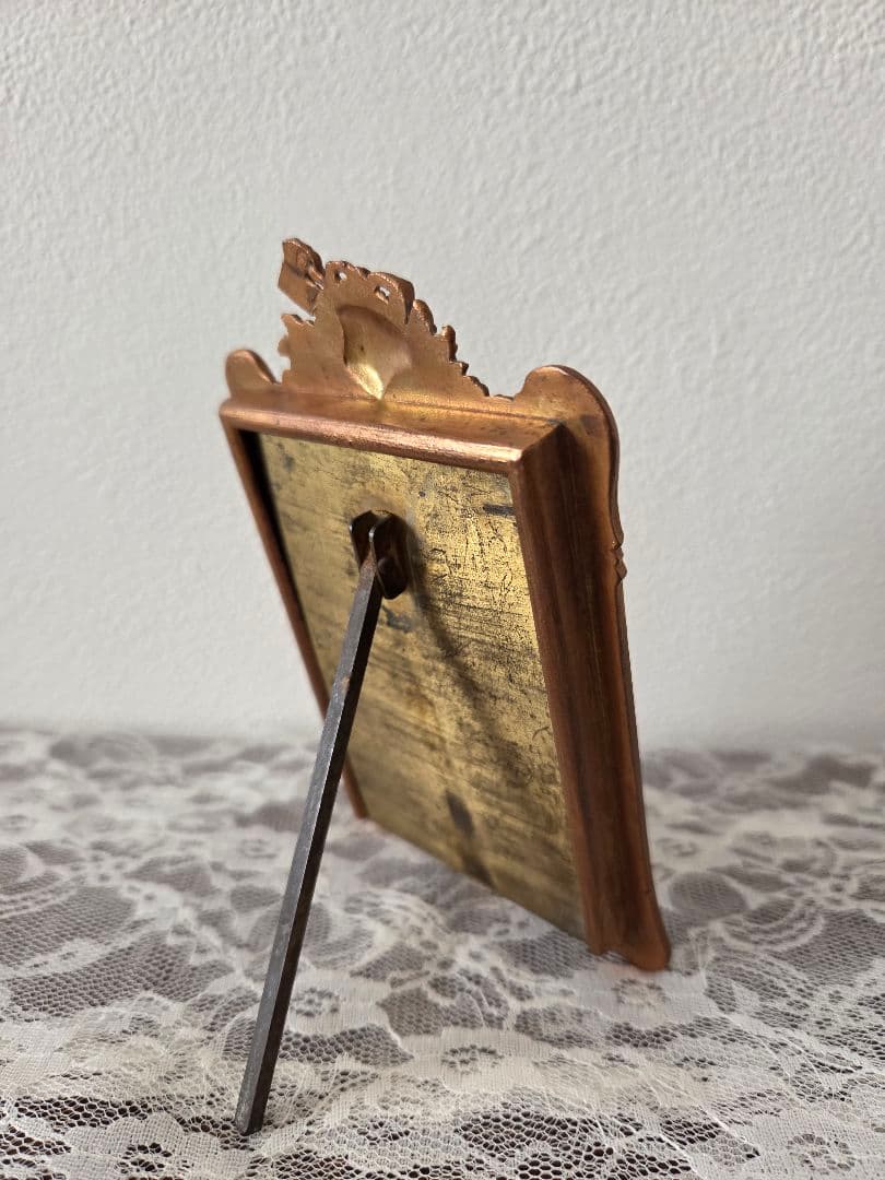 フランスアンティークフォトフレーム花籠19世紀