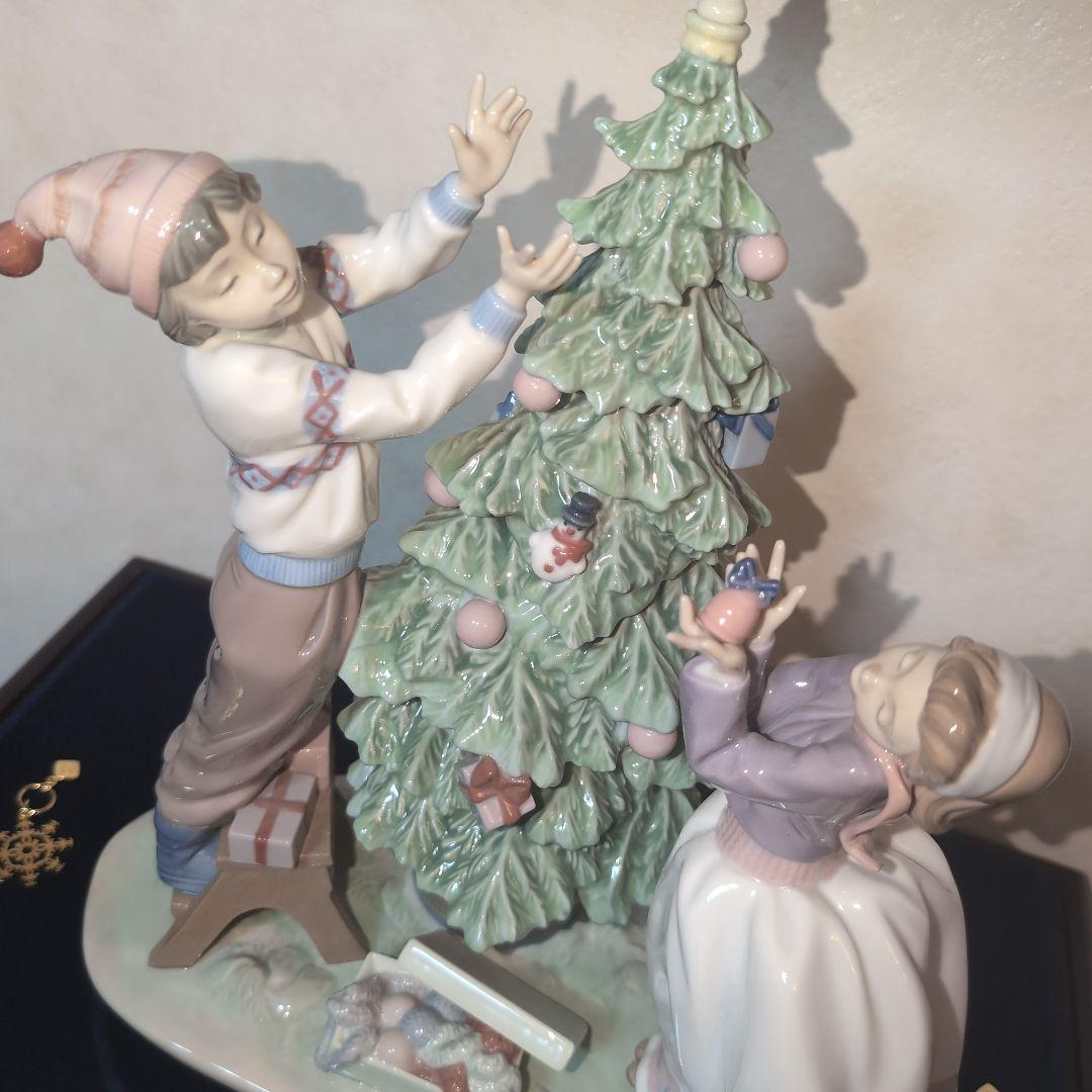 ♥リヤドロ【ツリーを飾ろう！】❤️CHANELノベルティ雪の結晶♥リヤドロベル