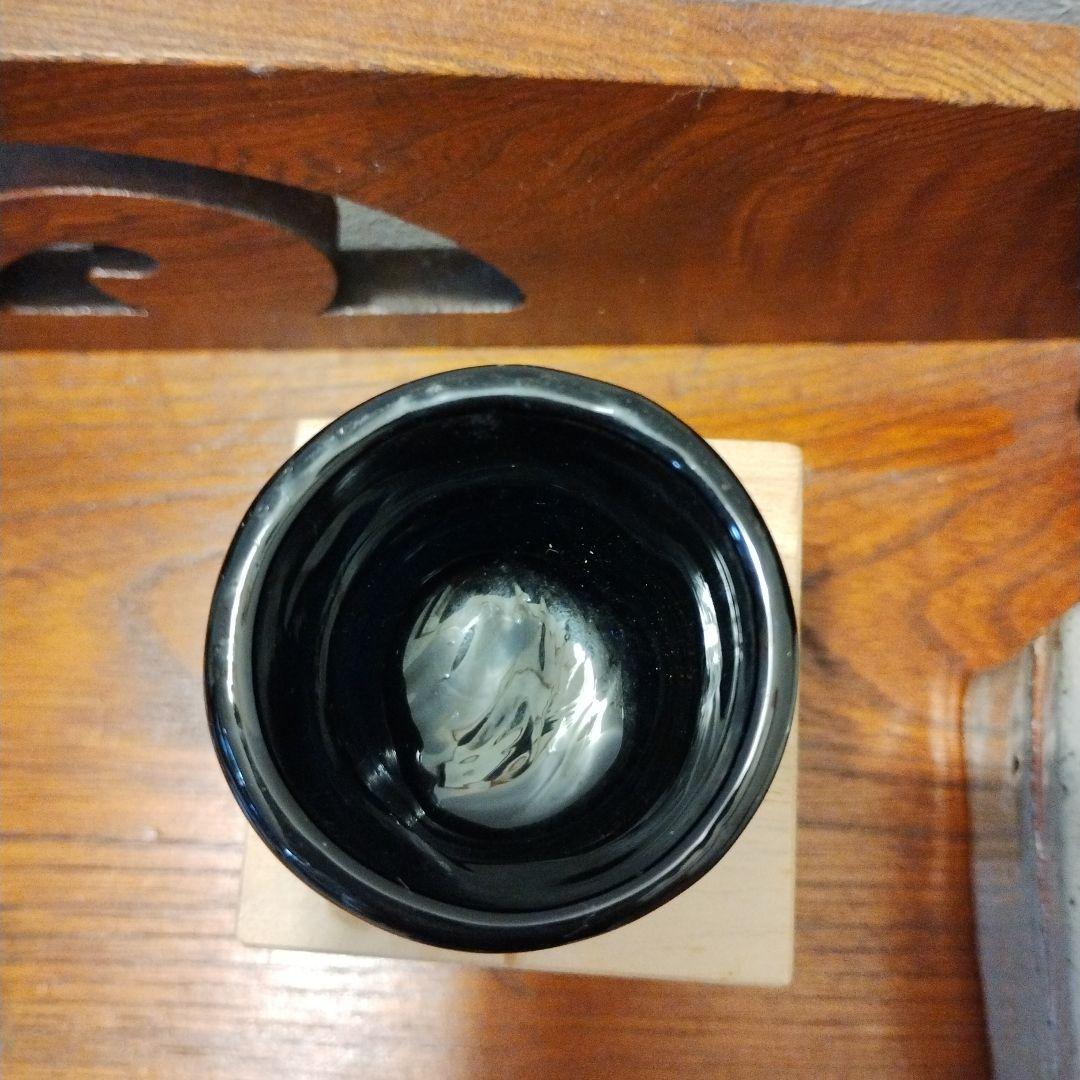 江副行昭　手造り ガラスぐい呑み　共箱