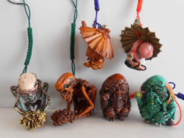 ♯Jqt15Ft　カプセルQミュージアム妖怪根付レア入12種