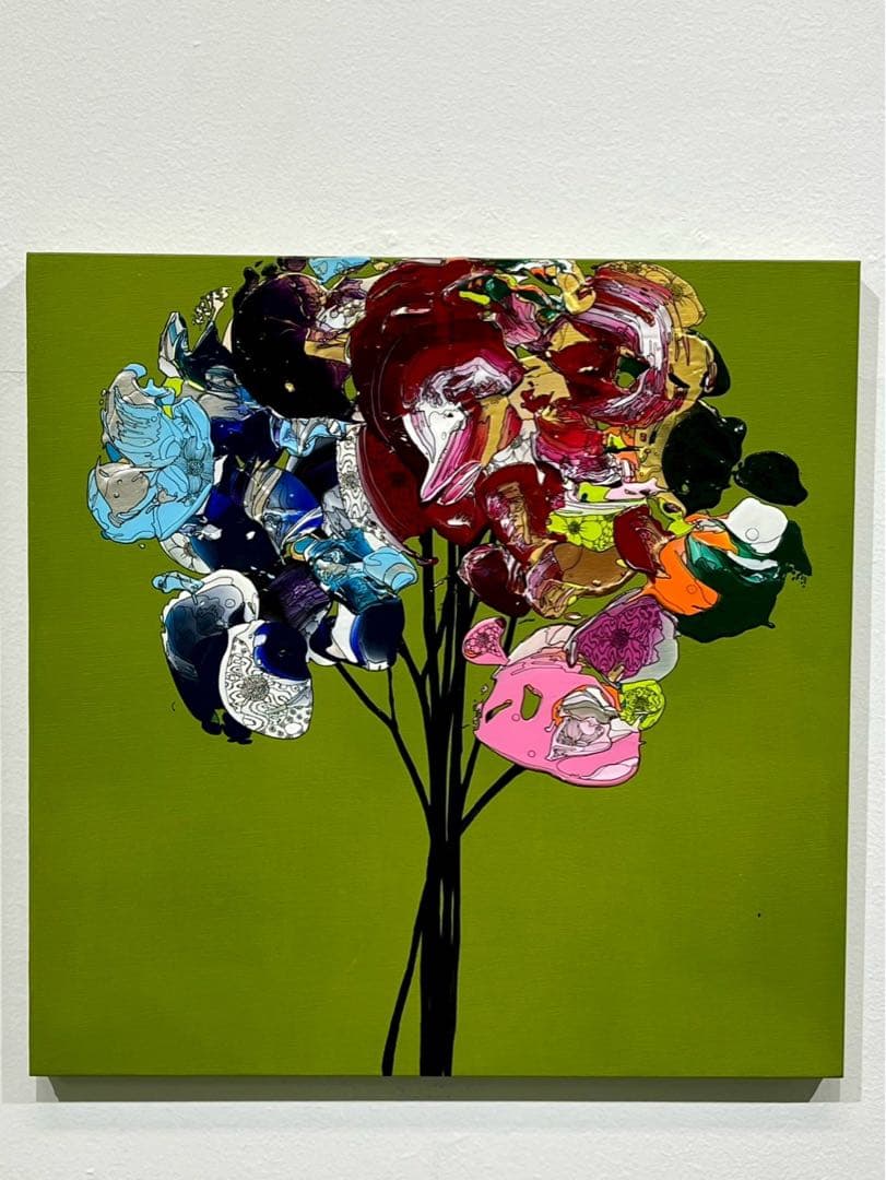 yutaokuda《Colourful Flower 2020／アクリル／S4号