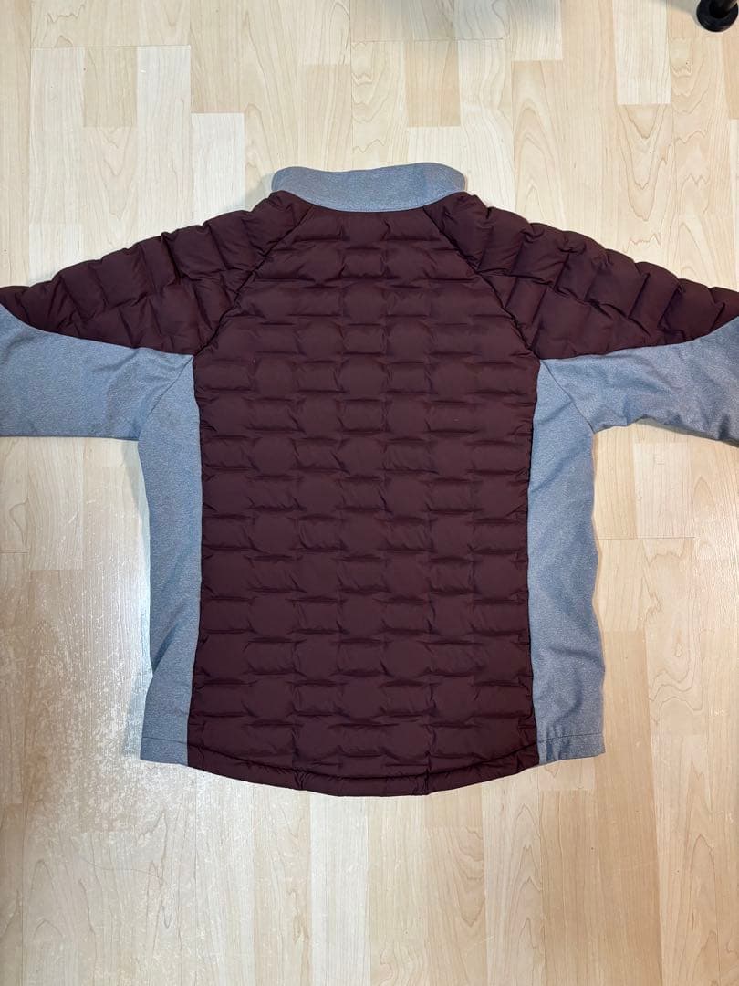 極美品！セットアップ！デサントゴルフ ダウン L ブラウン グレー 防寒 冬