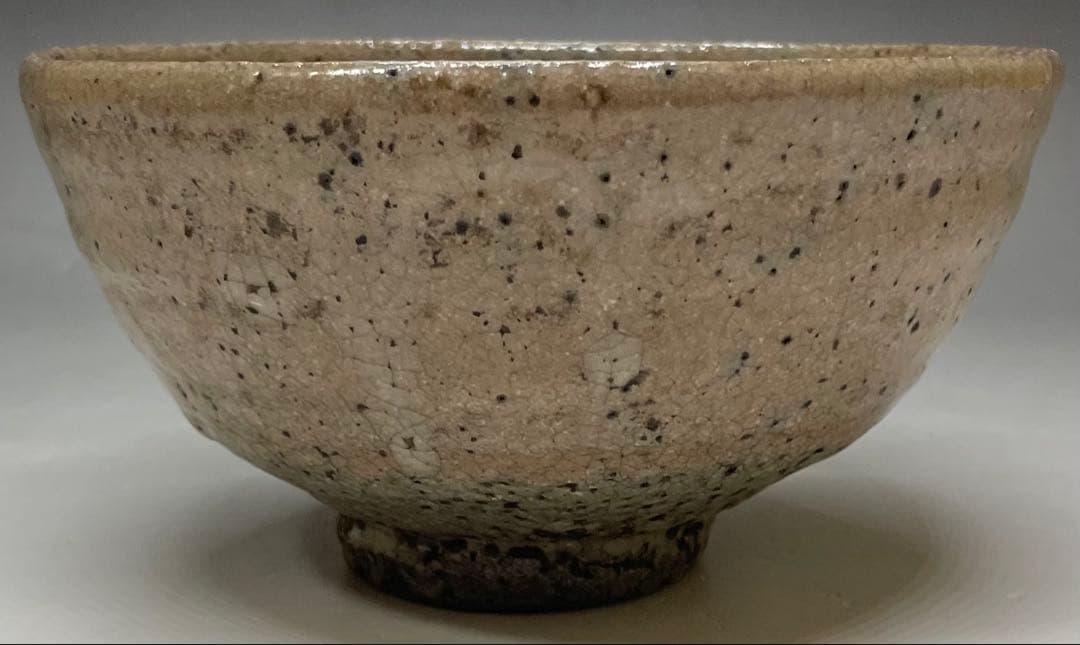 井戸茶碗　李朝時代　箱付(四方桟) 　s031