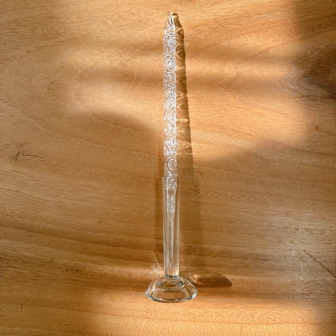 【未使用】 ガラスペン 菅清風 & ペン立て & PARKER インク 黒