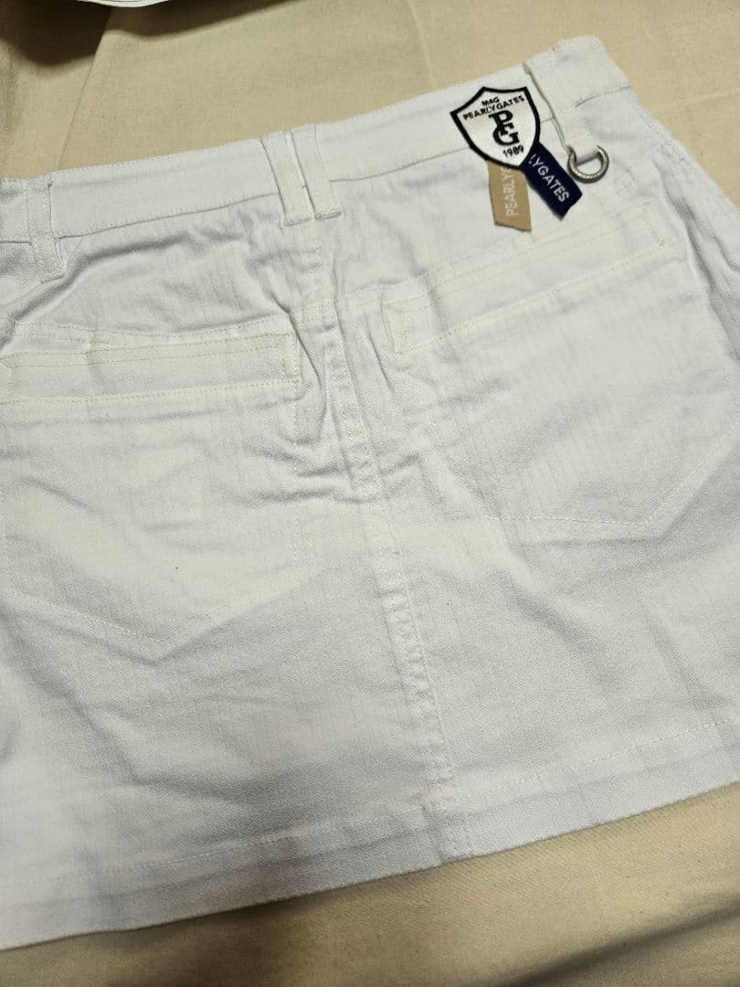 ホワイト　スカート　パーリーゲイツ　S サイズ　0 ゴルフウェア