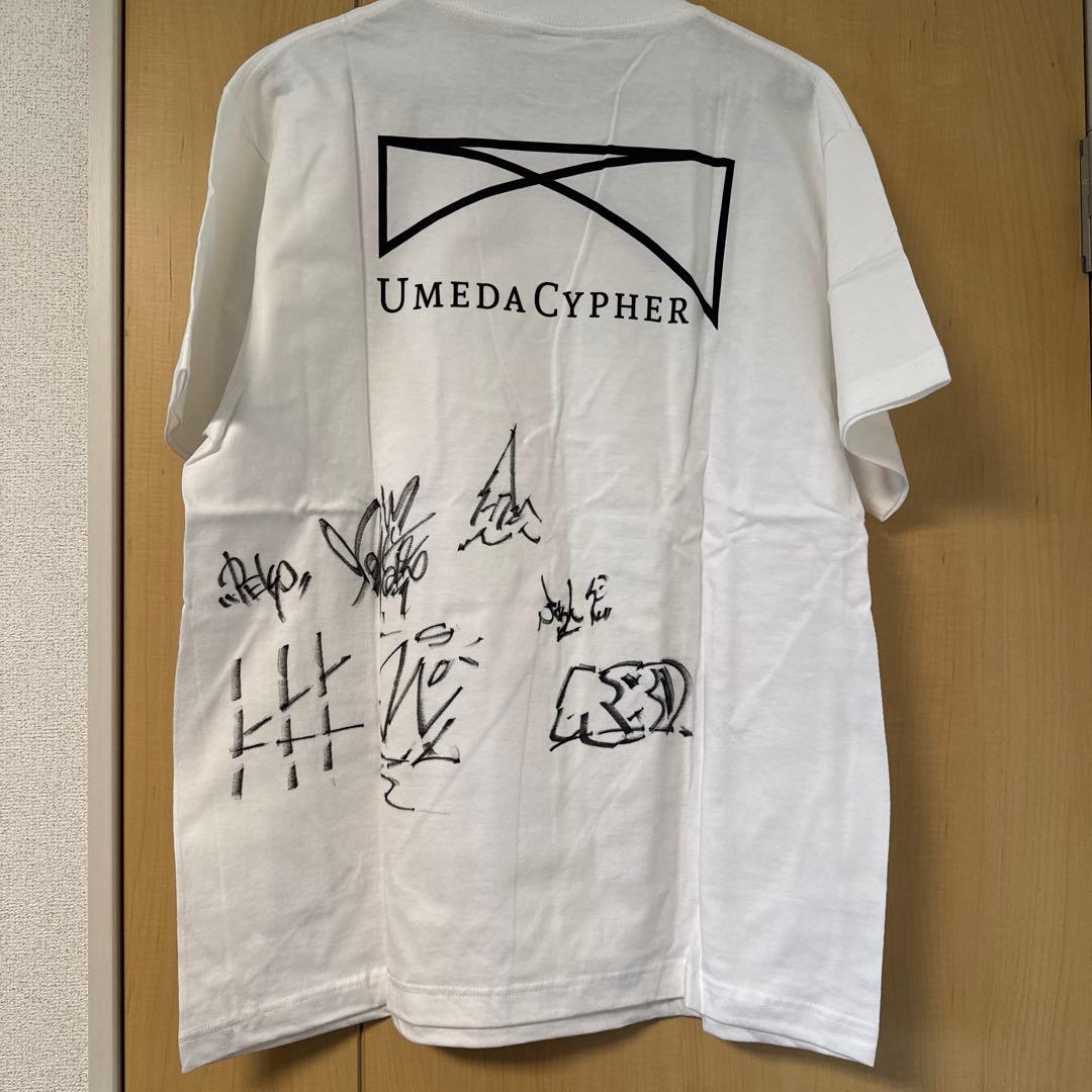 UmedaCypher ホワイト サインTシャツ Lサイズ×‪サインタオルセット