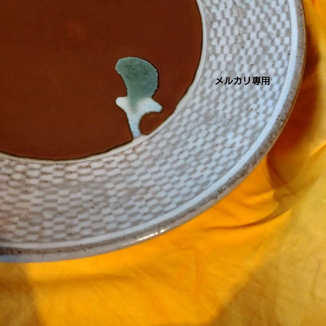 【島岡達三】象嵌皿　人間国宝　九寸大皿(31.0cm)