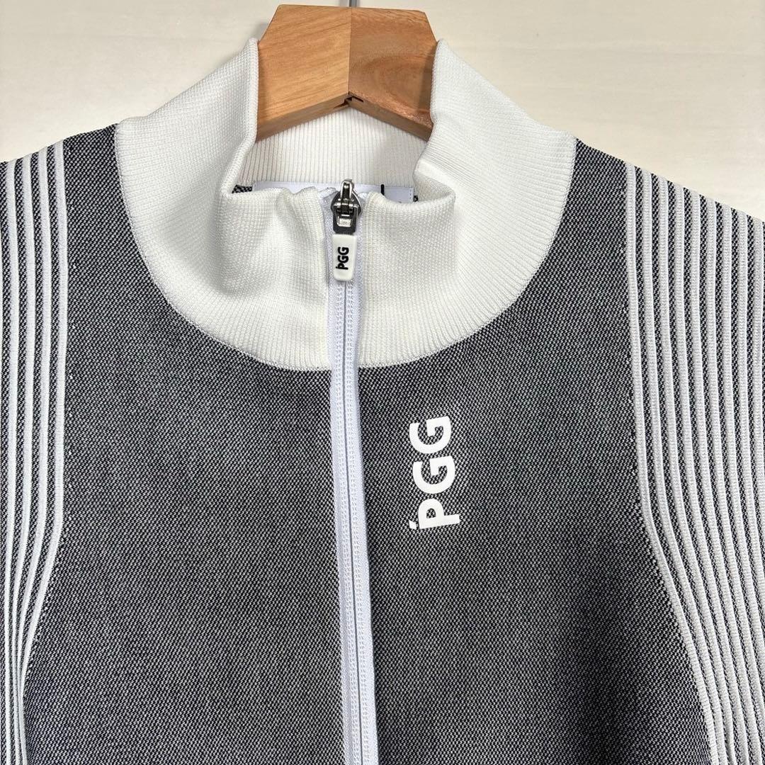 パーリーゲイツPGGポリエステルヤーン杢グレージャケットサイズ1