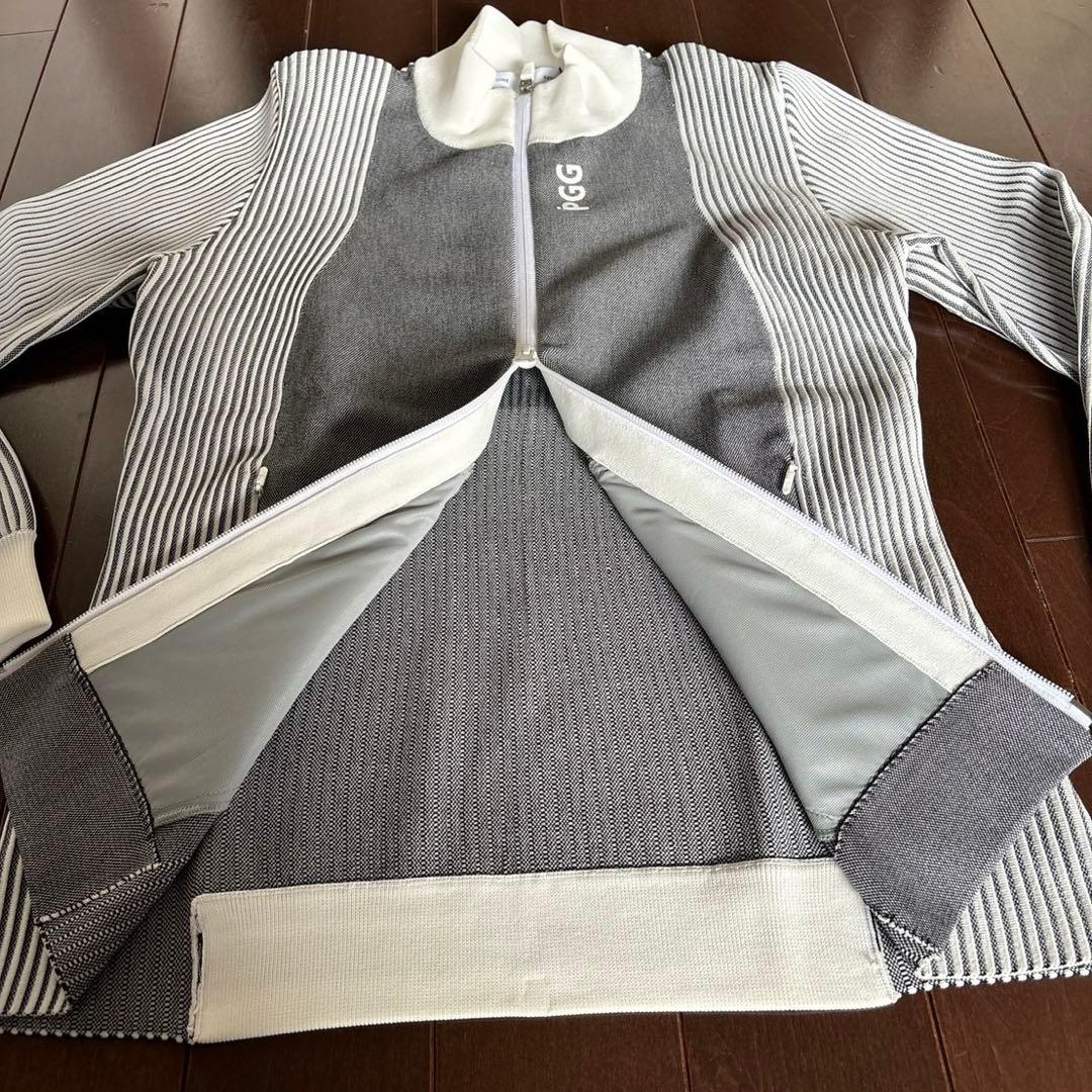 パーリーゲイツPGGポリエステルヤーン杢グレージャケットサイズ1