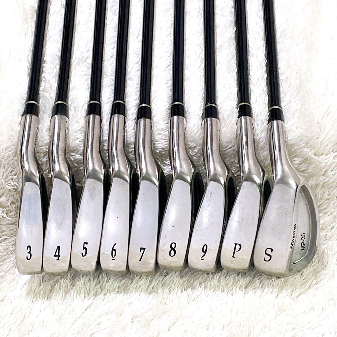 MIZUNO MP-30 ミズノ メンズ アイアンセット 9本 右 R カーボン