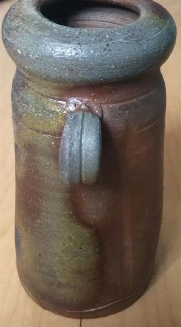 備前焼　花瓶　共箱付き