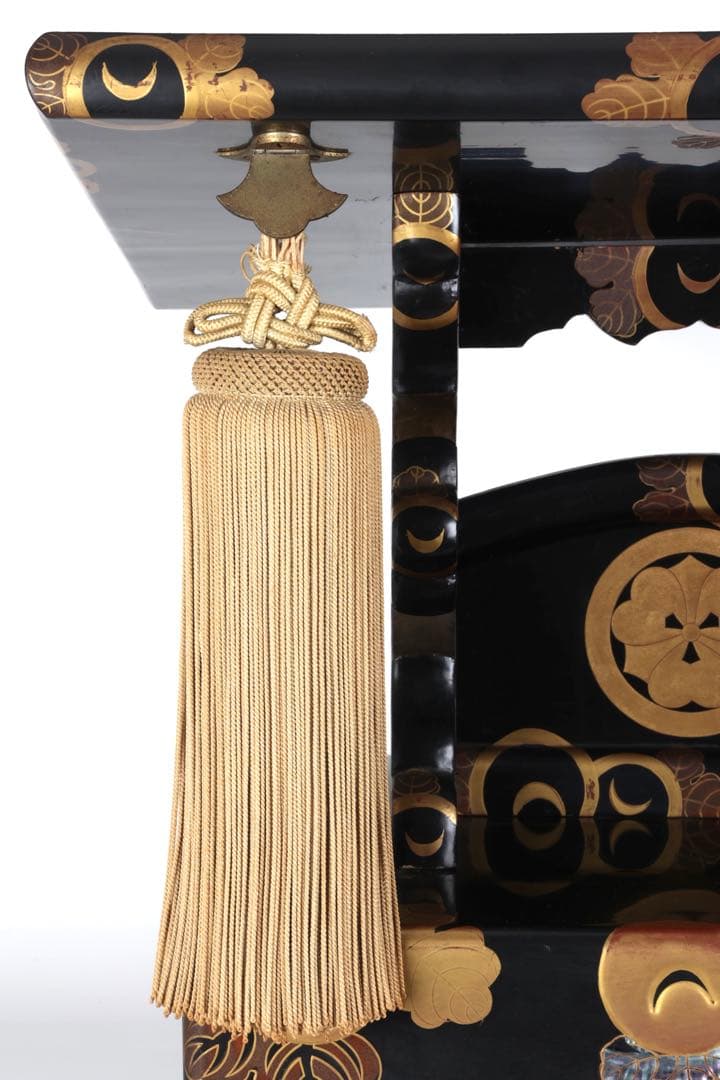 極上 黒漆塗金蒔絵螺鈿細工 見台 経台 経机 仏具 仏教美術 古美術 骨董品 漆