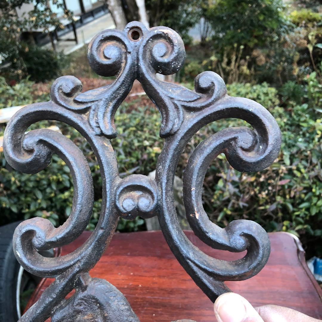 《ひだ41229》鉄製　タオル掛け　プランターホルダー アンティーク　ビンテージ