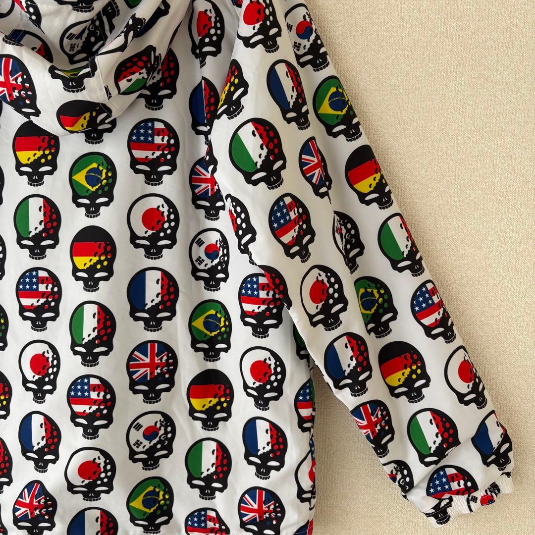 ラッセルノ 国旗スカル 総柄ブルゾン RS-62131 メンズ4 希少デザイン