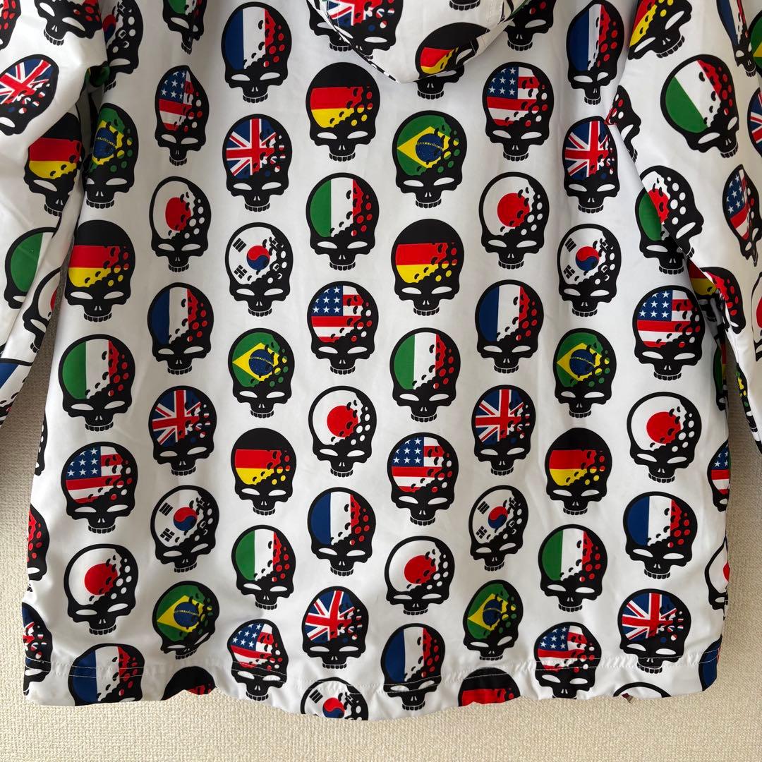 ラッセルノ 国旗スカル 総柄ブルゾン RS-62131 メンズ4 希少デザイン