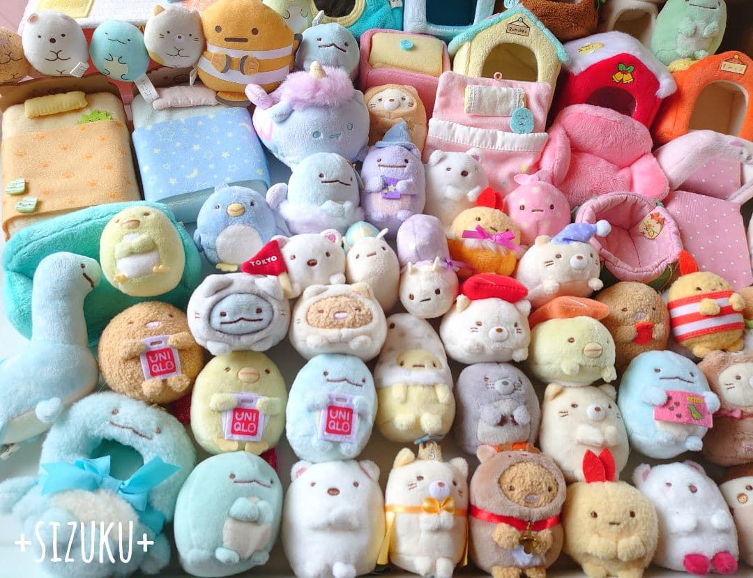 【豪華85点】すみっコぐらし ハウス おきがえ てのり等 ぬいぐるみ まとめ売り