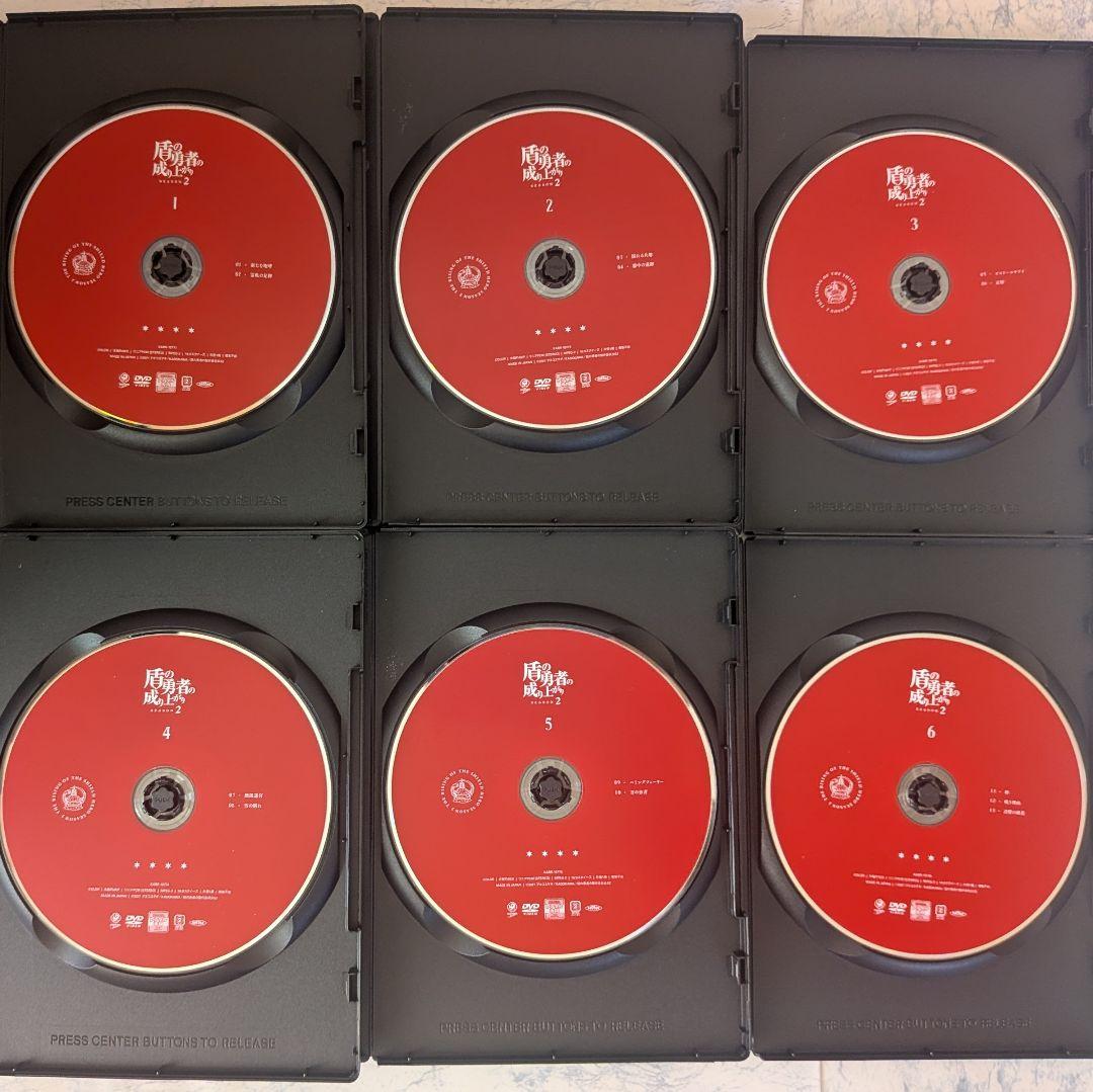 DVD　盾の勇者の成り上がり　1期 全8巻、2期 全6巻　計14巻　新品ケース