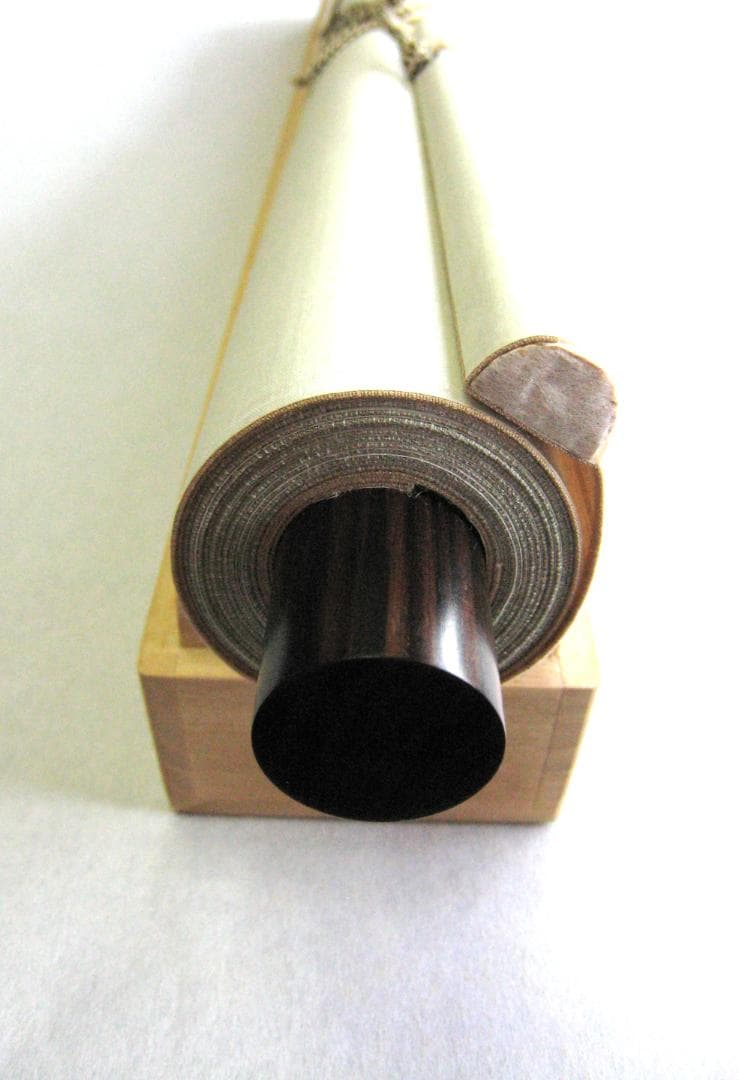 【特価品】掛け軸 掛軸　日の出波◆大洞翠映（真筆・新品）尺八立