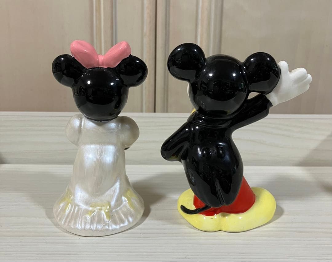 ディズニー　陶器　フィギュア　ミッキーマウス　シンデレラ　バンビ　レトロ　レア