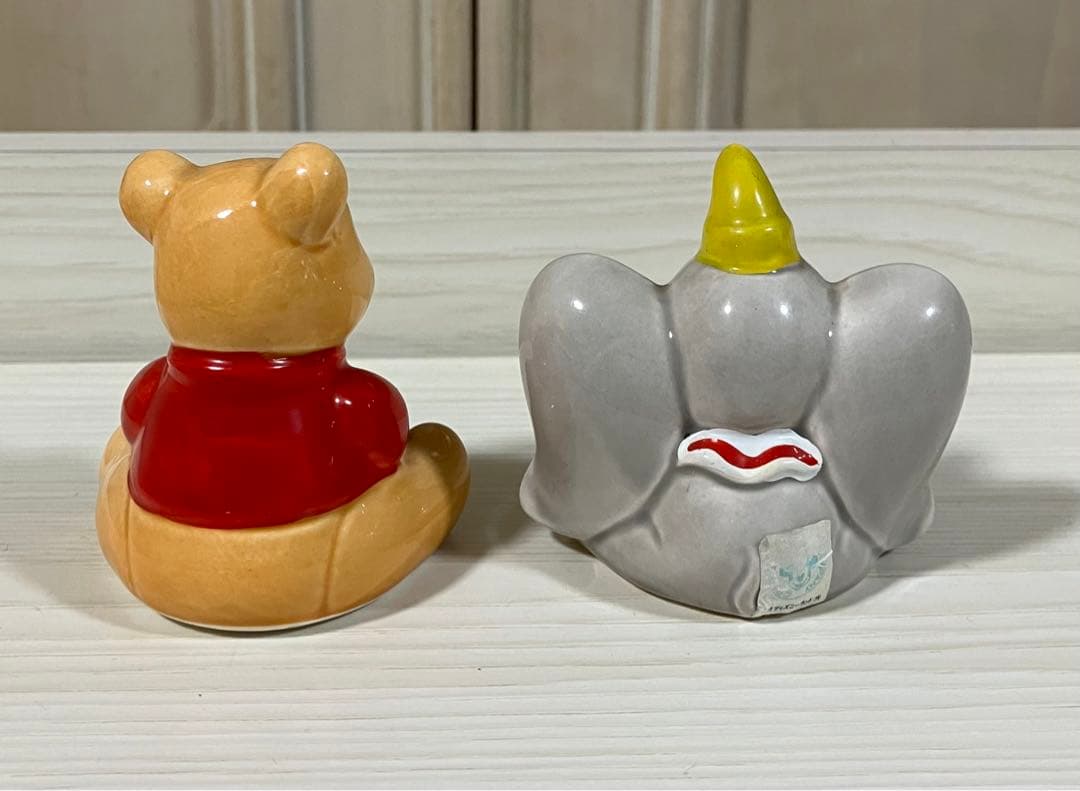 ディズニー　陶器　フィギュア　ミッキーマウス　シンデレラ　バンビ　レトロ　レア