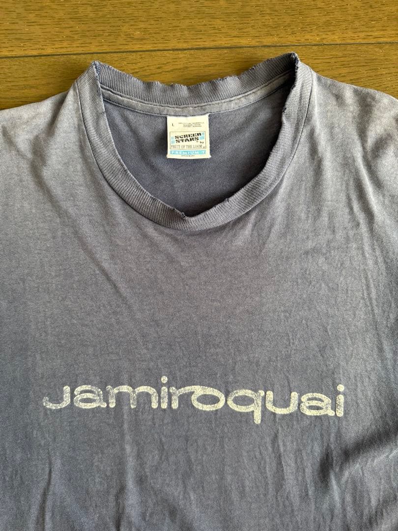 ジャミロクワイJamiroquai 90sヴィンテージ　Tシャツ　ダメージ
